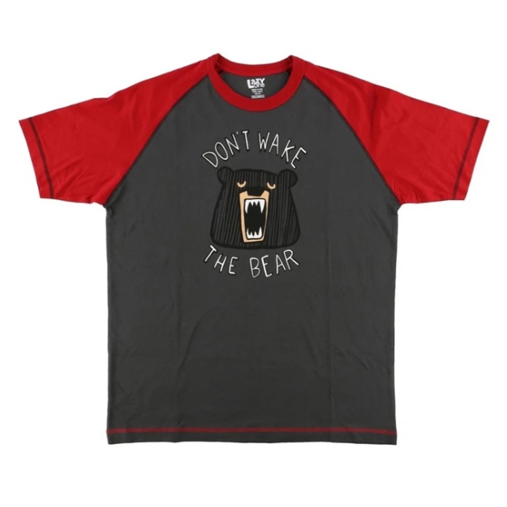Unisex Lazy One bear pyjama/lounge T-shirt